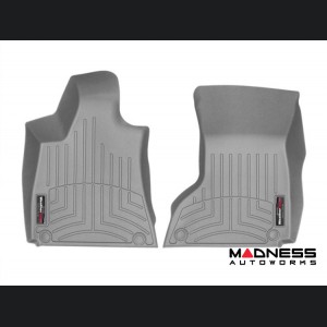 Maserati Ghibli Floor Liners - WeatherTech - Grey - Front - 1 Grommet Style